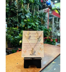 Kalbimin Kelebeği: Kelebekli Kolye ve Küpe Seti